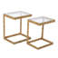 Tables gigognes en verre