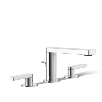 Composed Widespread Bathroom Faucet with Drain Assembly