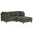 3 - Piece Upholstered Green Corduroy Modular Sectional with Pillow Back and Removable Ottoman-1781209358