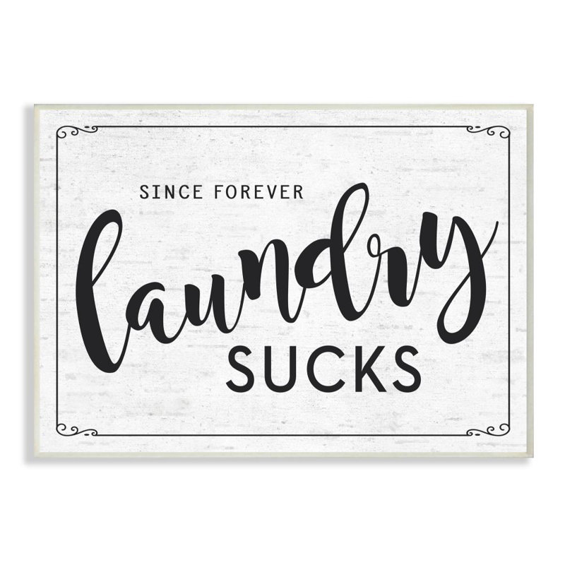«Sassy Laundry Room», reproduction d'art textuel, Plaque murale, H 10 po x l 15 po x P 0,5 po