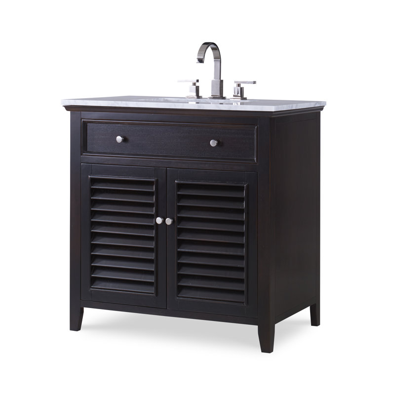 Louvered 36'' W Single Vanity