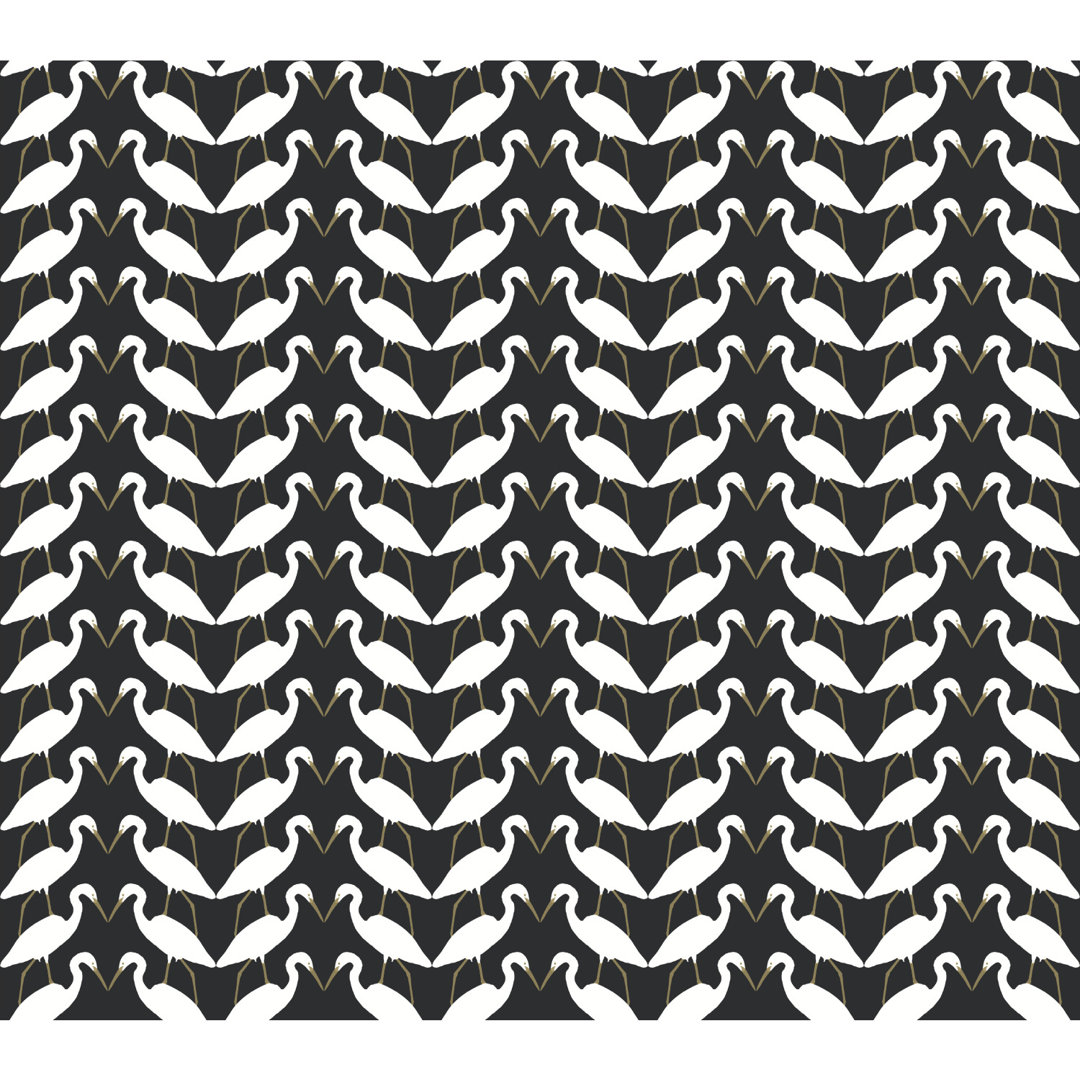 Elegant Birds Peel and Stick Wallpaper Roll York Wallcoverings 