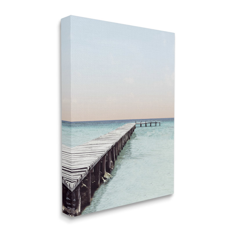 «Quiet Sunrise Sunset Dock Pier», photographie de Natalie Carpentieri - photographie, H 48 po x l 36 po x P 1,5 po
