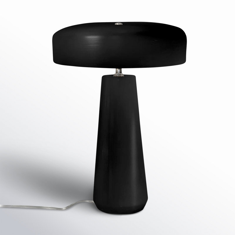 Hardacre Ceramic Table Lamp, Carbon Matte Black