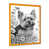 Impression dorée sur toile encadrée