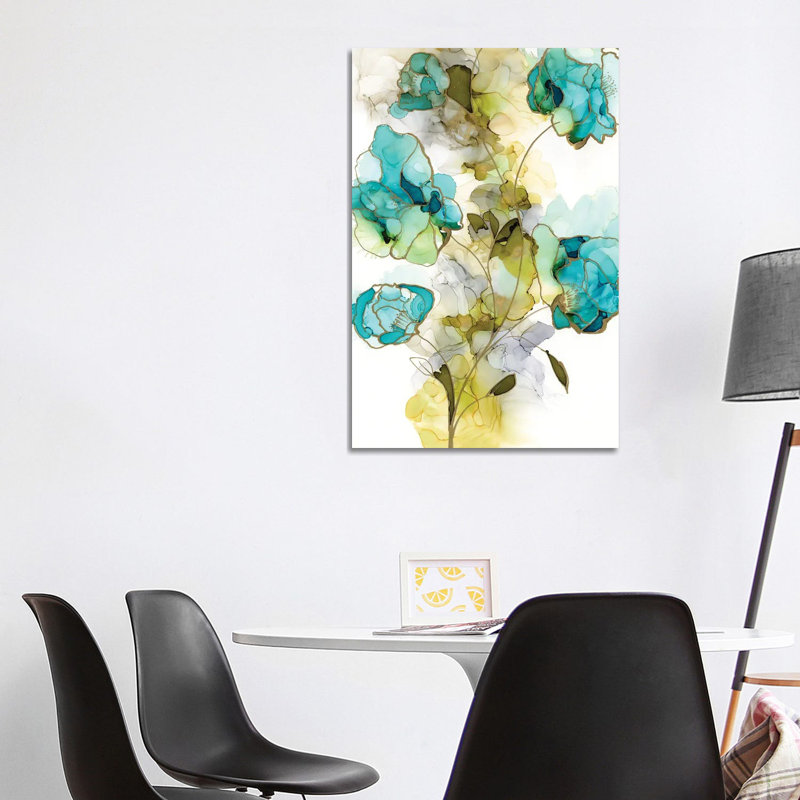Flower Facets II 1 Piece Wrapped Canvas Painting, 101.60cm H x 66.04cm W