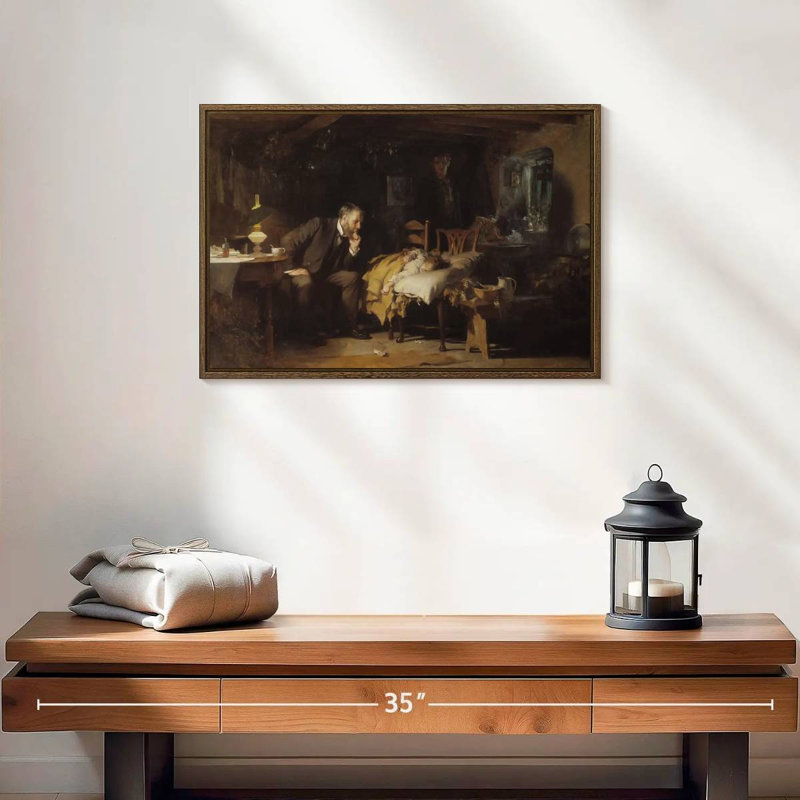The Doctor, 19" X 13", Floating Frame Walnut