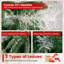  Arbre de Noël artificiel illuminé 6 pi avec embouts en PE et PVC et PET de 806 pi-1843084738