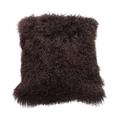 Tibetan Lamb Fur Throw Pillow
