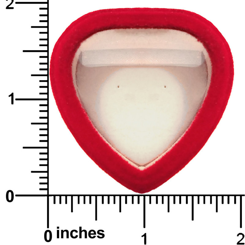 Boîte-cadeau à charnière en velours rouge avec fenêtre, boucles d'oreilles et pin