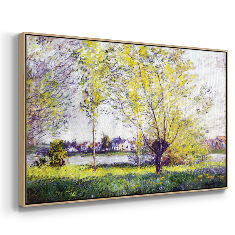 " The Willows, 1880 ", 17" H x 25" W x 2" D, Natural Wood