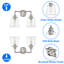 Éclairage pour meuble-lavabo à 2 lumières Kedzie-1773440396