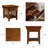 Mission Solid + Manufactured Wood Side Table-62793096