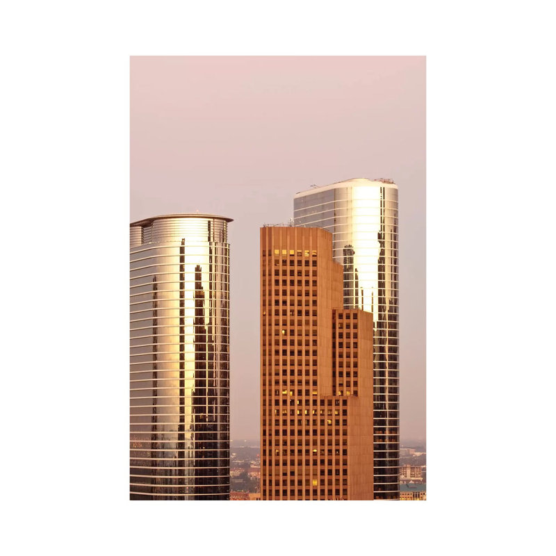 Downtown Skyline II, Houston, Texas by Michael DeFreitas - Wrapped Canvas Print, 66.04 cm H x 45.72 cm W x 3.175 cm D