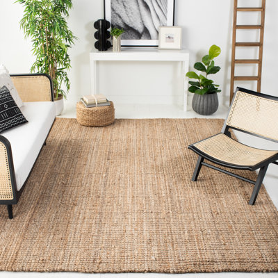 Williams Solid Colour Jute / Sisal Hand Woven Area Rug