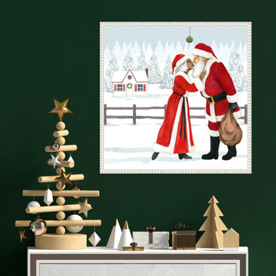 «Christmas Love I» par Grace Popp, reproduction d'art sur toile encadrée