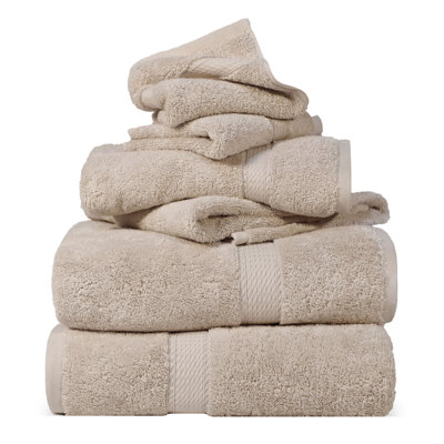 Scotia Certified Egyptian Cotton Heavy Highly Absorbent Luxury Bath Towel Set 