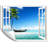 A Boat By A Tall Palm Tree-67193164