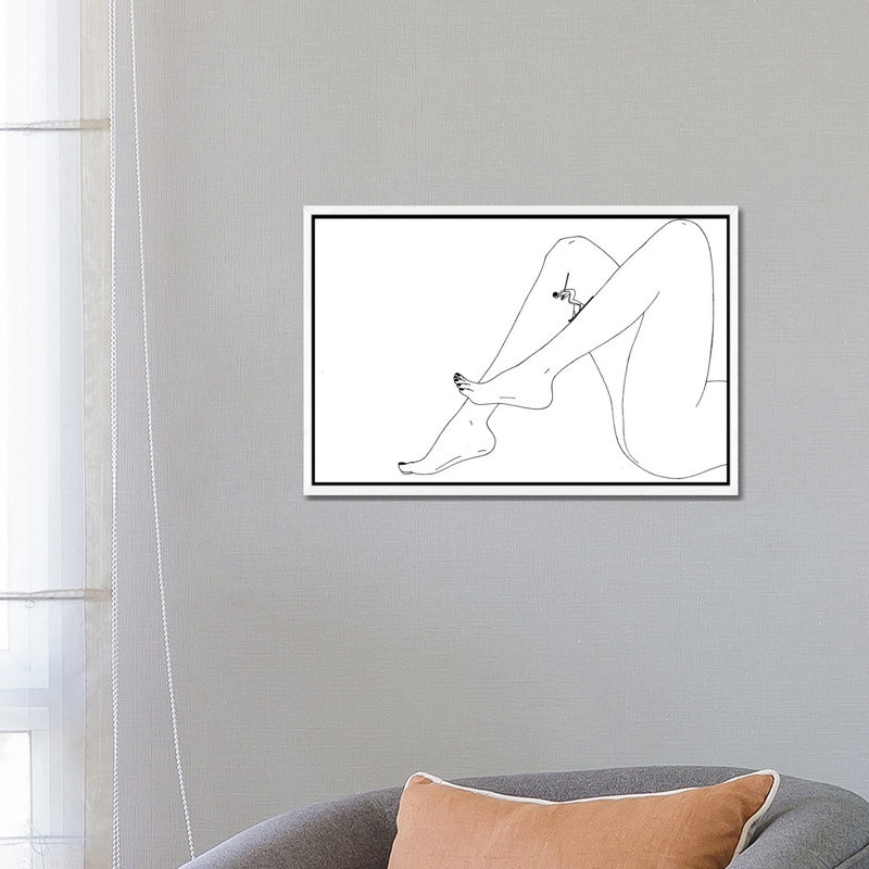 Downhill by Filippo Spinelli - Print on Canvas, White Framed, 66.04 cm H x 45.72 cm W
