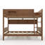 Lit superposé grand sur grand avec plateau pratique, lit superposé en bois massif avec tablettes de rangement et lattes améliorées-1400474950