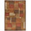 Keystone Hand Knot Color Block Rug, Brown/Rust, 2Ft X 3Ft Accent Rug