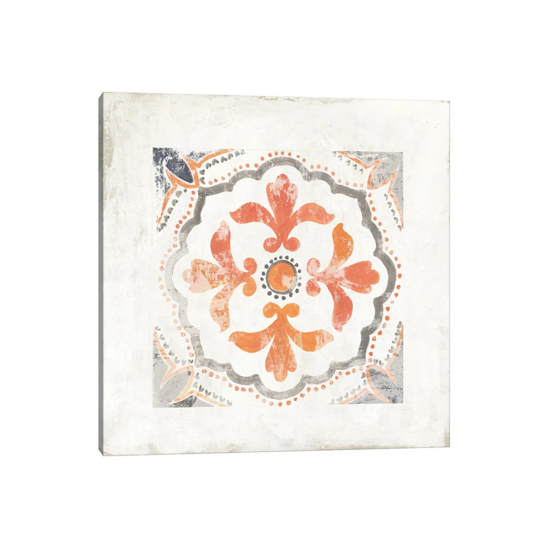 Moroccan Coral III by Tom Reeves - Wrapped Canvas Painting, 66.04 cm H x 66.04 cm W x 1.91 cm D