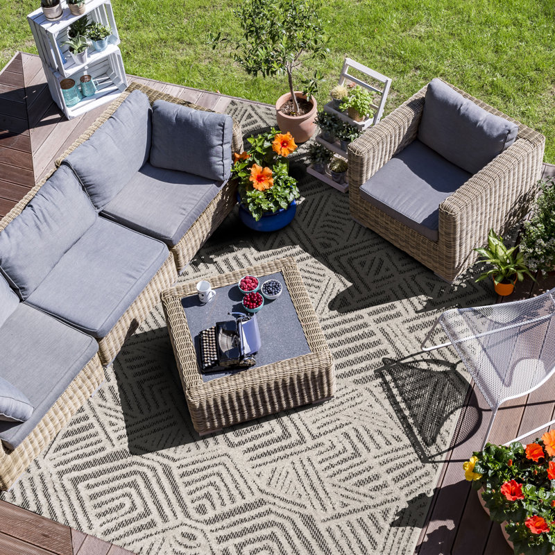 Miramar Southwestern Indoor / Outdoor Area Rug, Rectangle 160cm x 230cm