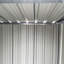 Structure d'extérieur en alliage d'aluminium gris foncé de 5 pi x 3 pi avec base de rangement