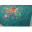 Tapis multicolore à motif floral touffeté à la main turquoise-375226830
