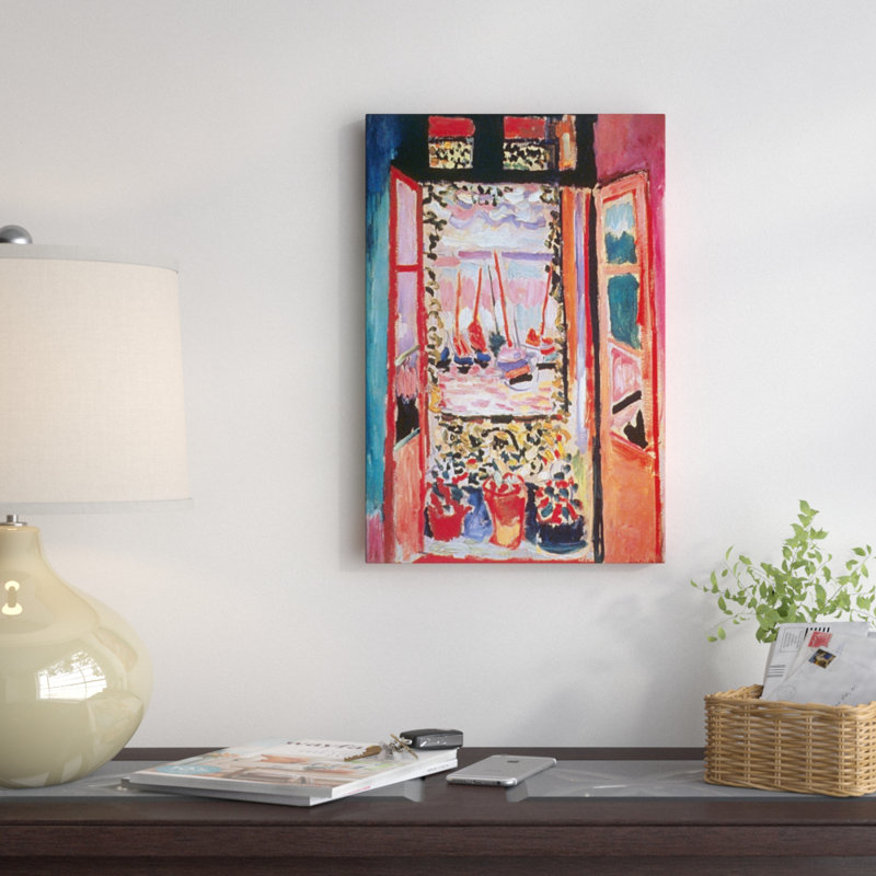 « Open Window at Collioure (1905) » par Henri Matisse, reproduction, Toile, H 26 po x l 18 po x P 1,5 po