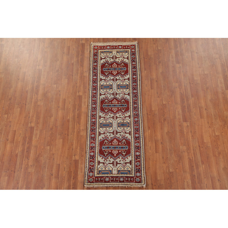 Tapis de couloir oriental en laine 3x8