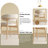 Mid-Century Modern wood feet Dining Chair (Set of 2) – Stylish Wooden Chairs for Dining Room, Kitchen, or Living Room, Comfortable & Durable, Easy to Assemble (Natural wood color)-1579720440