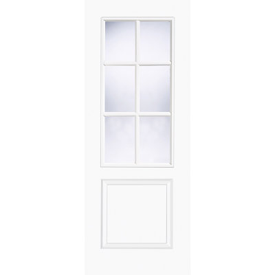 Berlin Glazed Prefinished White Internal Door