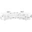 Canapé modulaire modulaire, canapé en L, canapé rembourré avec 5 coussins décoratifs, canapé de style moderne pour la maison-769301324