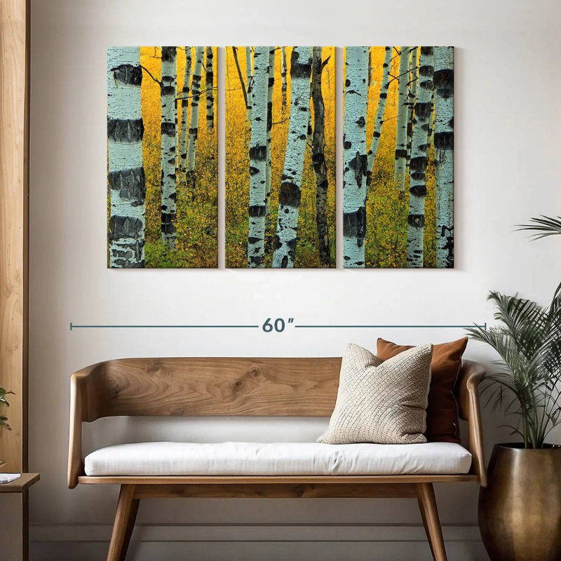 Harnek Abstract Aspen Tree, 32" H x 50" W