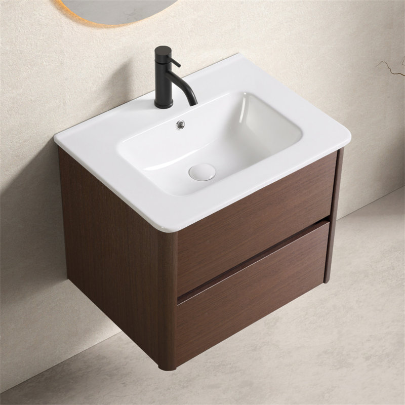 Ensemble de meuble-lavabo mural 24 po avec tiroir