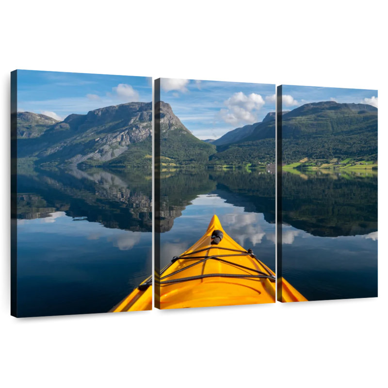 Sireci Norway Kayaking With A View, 20" H x 33" W