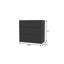  Commode 3 tiroirs noire 33 po