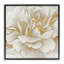 Art doré et giclée encadrée de fleurs dorées et blanches par Elizabeth Medley-506697489-506697490