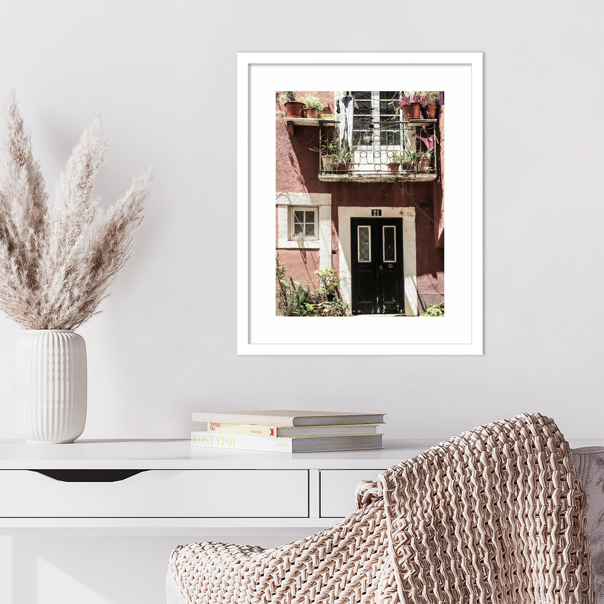No 21 by Shot by Clint Wood Framed Wall Art Print, White, 21" H x 17" W