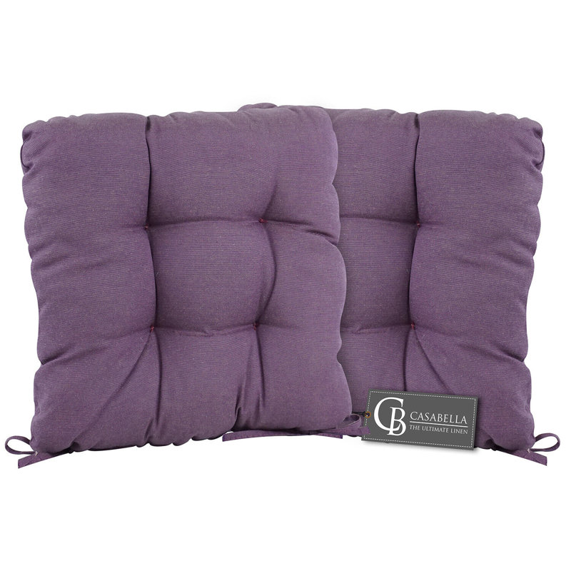Comfortable Garden Seat Cushion, Purple
