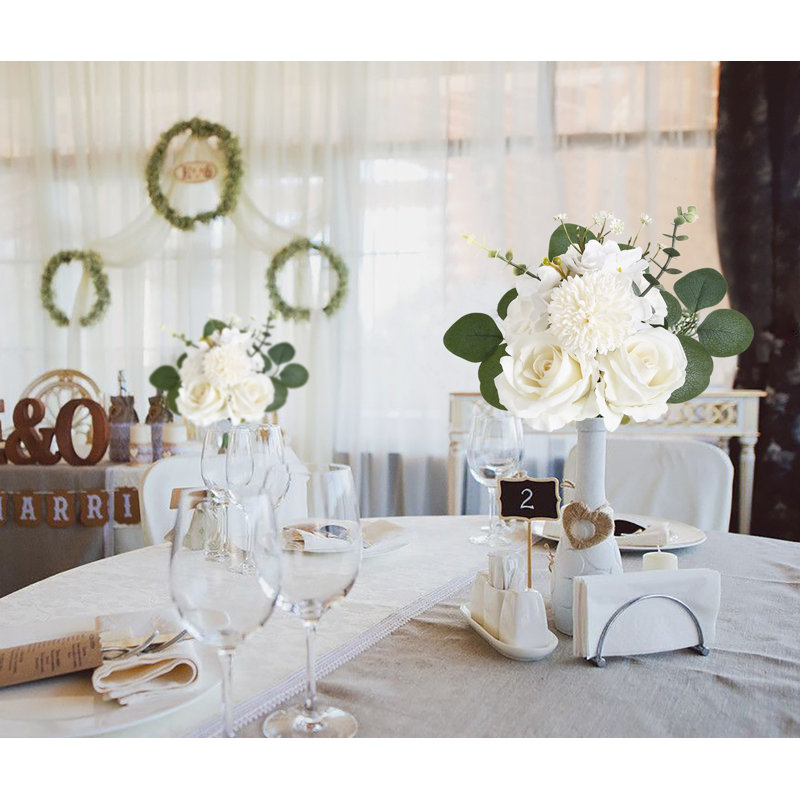 2 bouquets de mariage pour les demoiselles d'honneur, Blanc