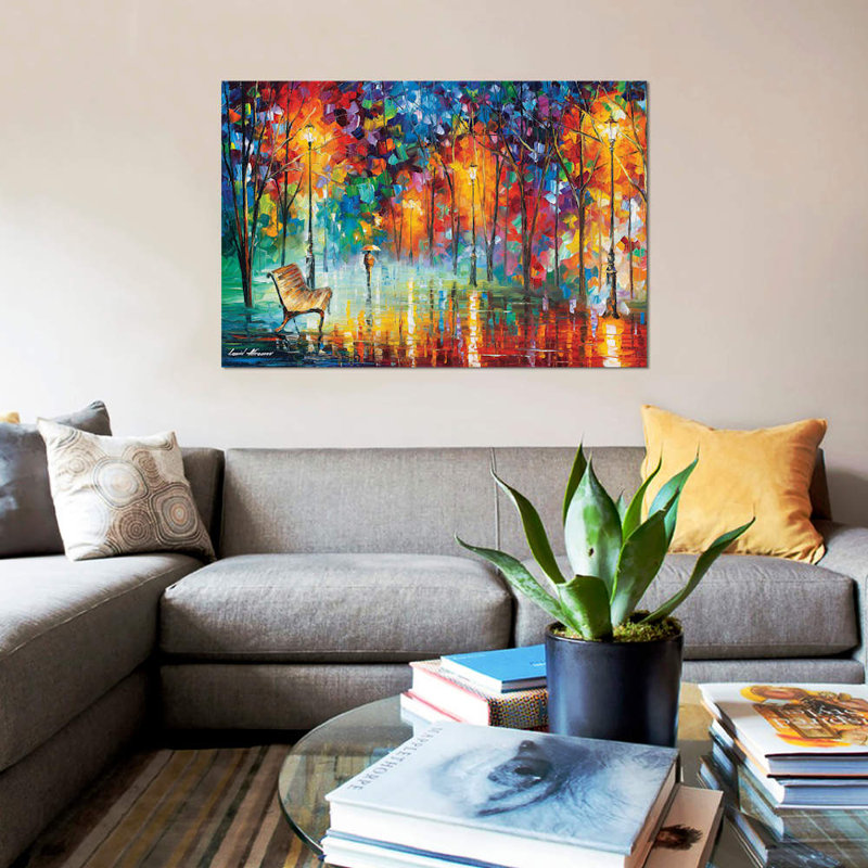 Hidden Way by Leonid Afremov - Wrapped Canvas Giclee Art Print, 152.5 cm H x 101.5 cm W