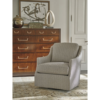 Rendezvous Upholstered Swivel Armchair