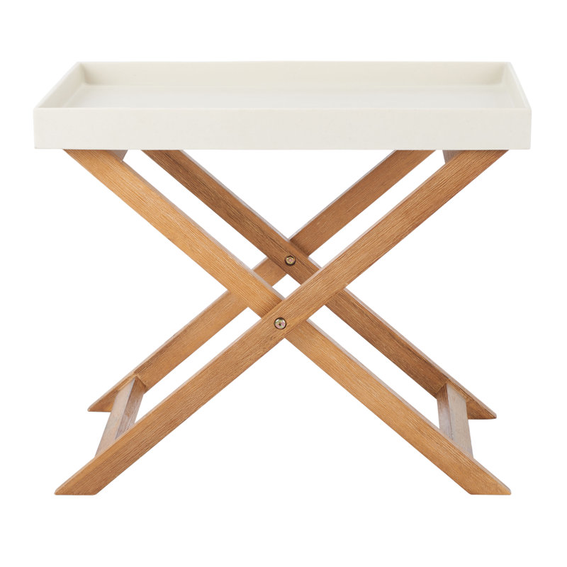 Table d'appoint Paolo, Beige, L 23,6 po x l 15,7 po x H 19,6 po