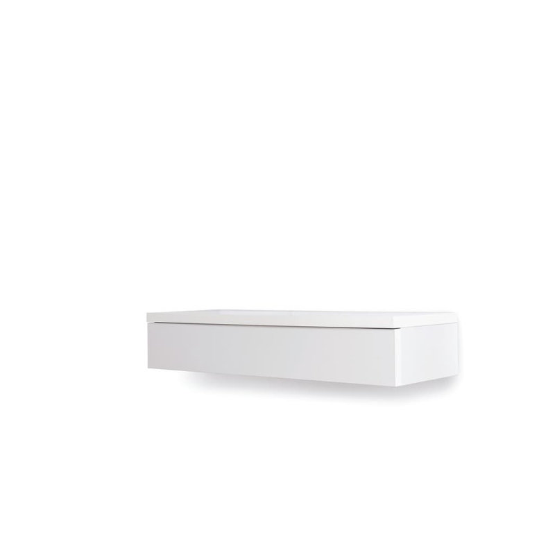 Navene Floating Desk, White