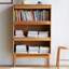 Bibliothèque de rangement simple de style nordique