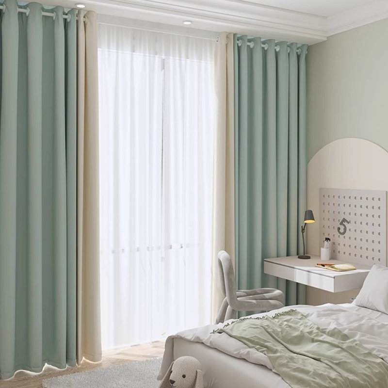 Polyester Curtains For Living Room Dining Room, Bedroom, Balcony 2 Panels, 55" W x 70" L