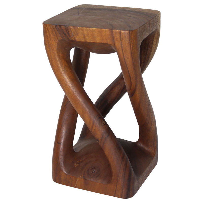 Table de bout Calaysia, H 22 po x l 12 po x P 12 po, Bois brun