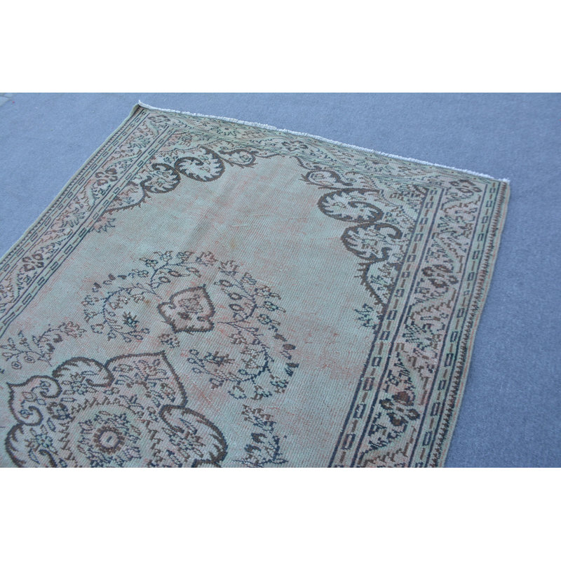 Handwoven Rug, Turkish Rug, Kitchen Rug, Bronze Flatweave Rugs, 5.9x9.2 ft Large Rug, Vintage Rug